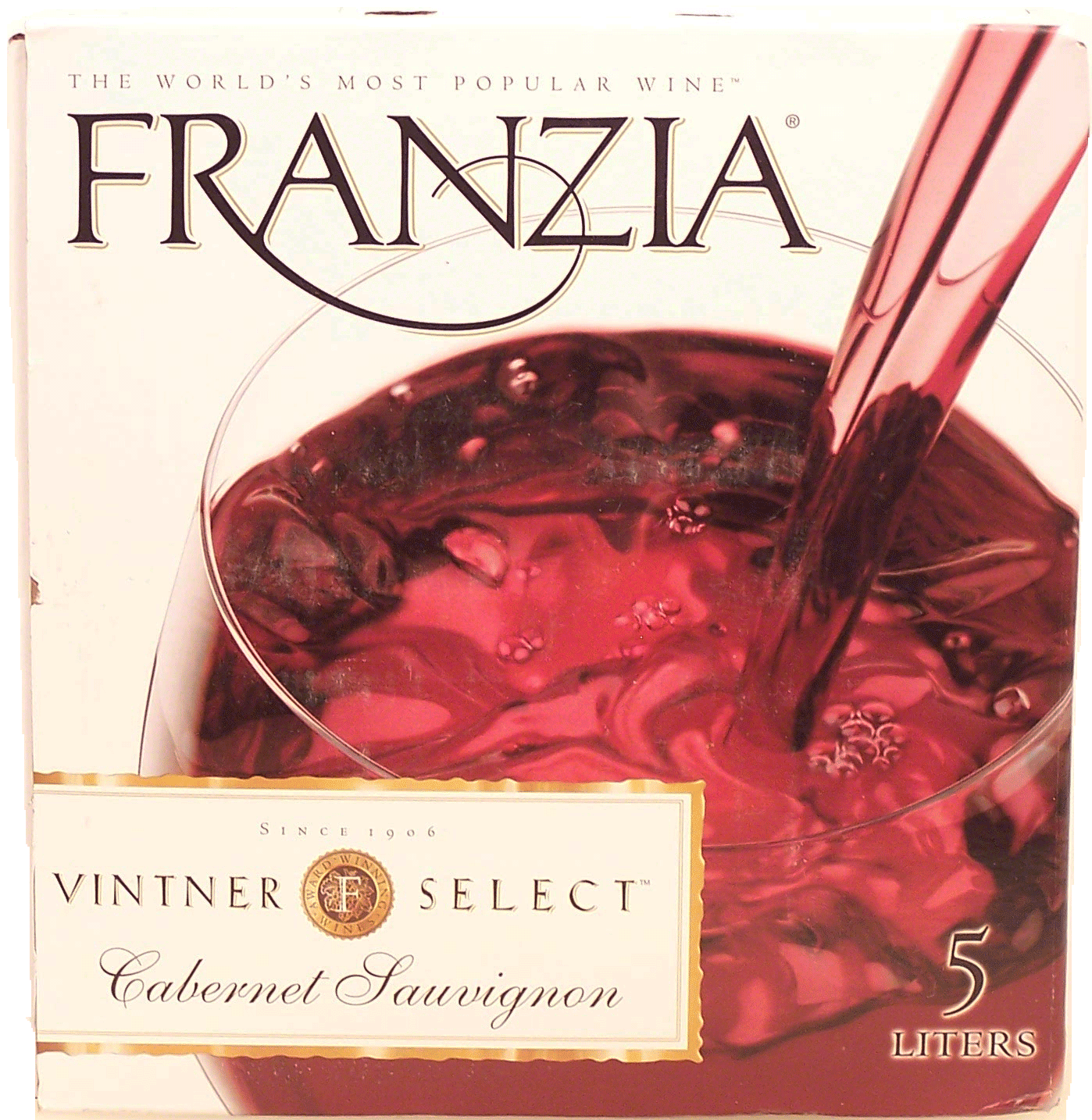 Franzia Vintner Select cabernet sauvignon wine of California, 12% alc. by vol. Full-Size Picture